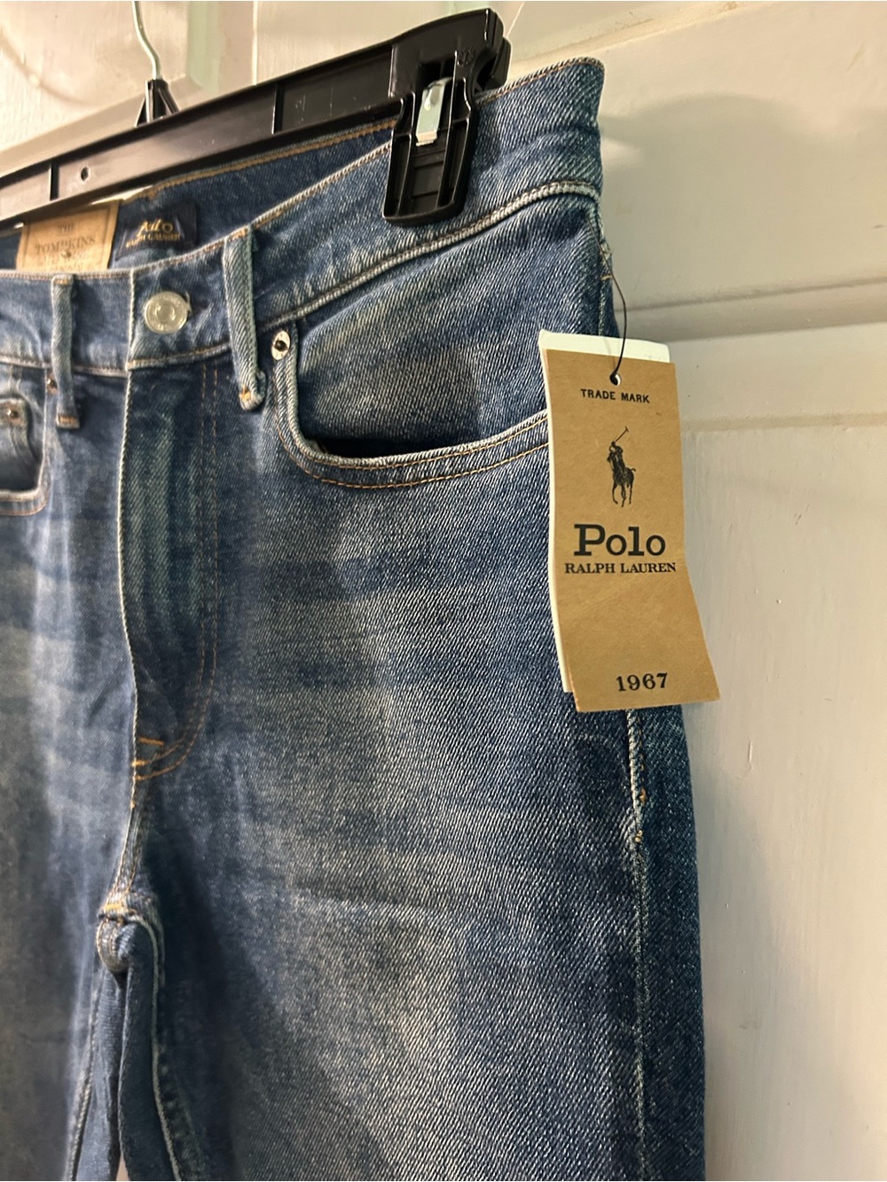 Polo by Ralph Lauren Distressed Blue Denim Jeans - Picture 2 of 4